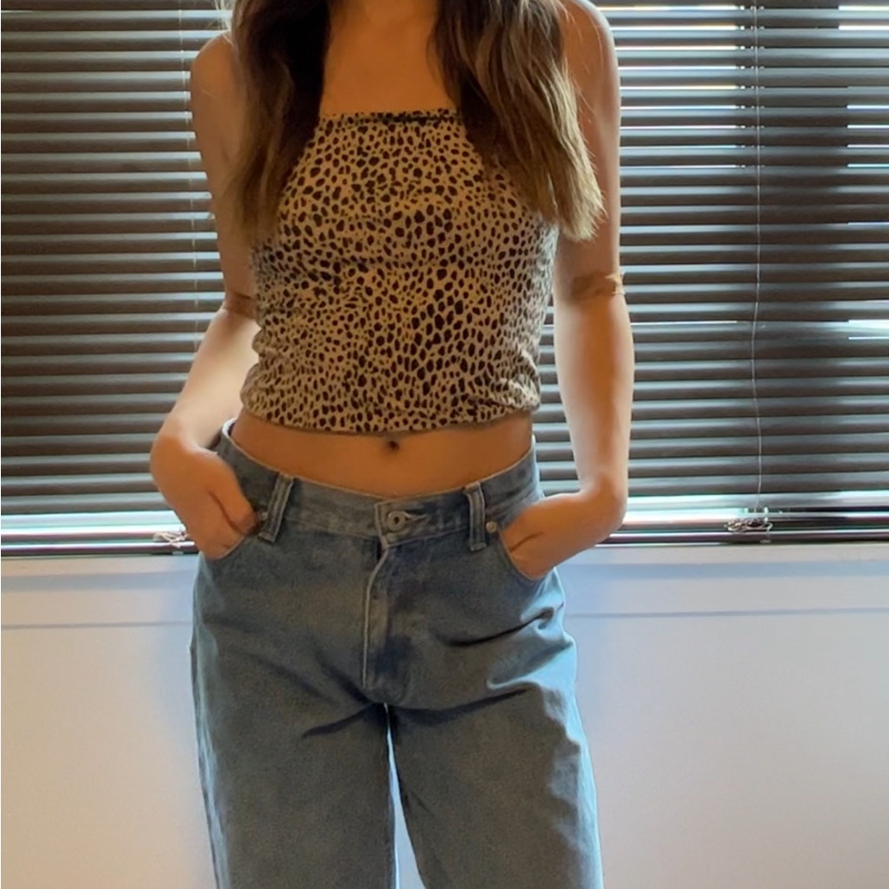 Brandy Melville Cheetah Leopard Print Tube Top